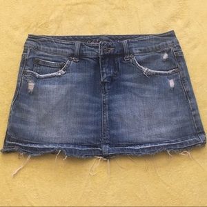 Jean Skirt with Badazzled Back Pockets